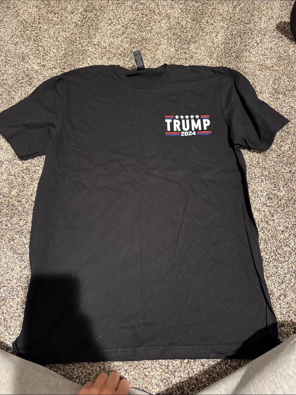 Black Graphic Short-Sleeve Shirt with Chest Logo